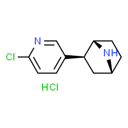 ChemSpider 2D Image | (1S,2S,4R)-2-(6-Chloro-3-pyridinyl)-7-azabicyclo[2.2.1]heptane hydrochloride (1:1) | C11H14Cl2N2