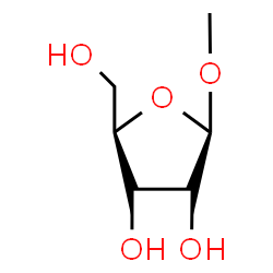 ChemSpider 2D Image | Methyl beta-D-ribofuranoside | C6H12O5