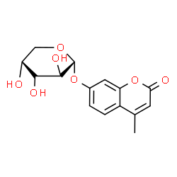 ChemSpider 2D Image | 4-Methyl-2-oxo-2H-chromen-7-yl alpha-D-arabinopyranoside | C15H16O7