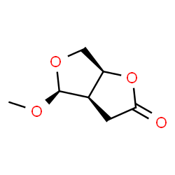 ChemSpider 2D Image | (3aR,4S,6aS)-4-Methoxytetrahydrofuro[3,4-b]furan-2(3H)-one | C7H10O4