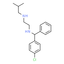 ChemSpider 2D Image | N-[(4-Chlorophenyl)(phenyl)methyl]-N'-isobutyl-1,2-ethanediamine | C19H25ClN2