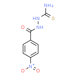 ChemSpider 2D Image | 2-(4-Nitrobenzoyl)hydrazinecarbothioamide | C8H8N4O3S