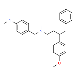 ChemSpider 2D Image | 4-({[3-(4-Methoxyphenyl)-4-phenylbutyl]amino}methyl)-N,N-dimethylaniline | C26H32N2O
