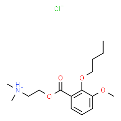 ChemSpider 2D Image | 2-[(2-Butoxy-3-methoxybenzoyl)oxy]-N,N-dimethylethanaminium chloride | C16H26ClNO4