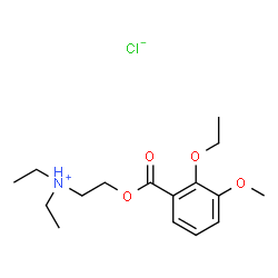 ChemSpider 2D Image | 2-[(2-Ethoxy-3-methoxybenzoyl)oxy]-N,N-diethylethanaminium chloride | C16H26ClNO4