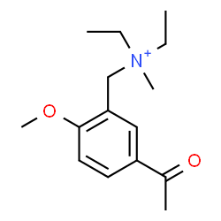 ChemSpider 2D Image | N-(5-Acetyl-2-methoxybenzyl)-N-ethyl-N-methylethanaminium | C15H24NO2