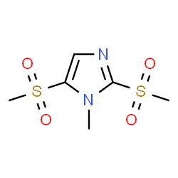 ChemSpider 2D Image | 1-Methyl-2,5-bis(methylsulfonyl)-1H-imidazole | C6H10N2O4S2