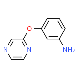 ChemSpider 2D Image | 3-(2-Pyrazinyloxy)aniline | C10H9N3O
