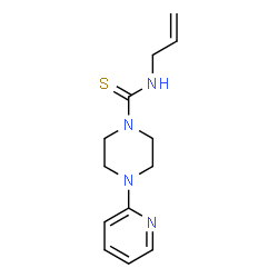 ChemSpider 2D Image | N-Allyl-4-(2-pyridinyl)-1-piperazinecarbothioamide | C13H18N4S