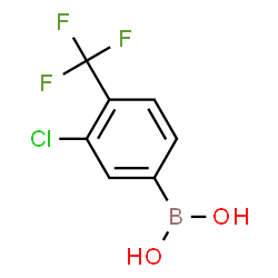 ChemSpider 2D Image | 3-Chloro-4-(trifluoromethyl)phenylboronic acid | C7H5BClF3O2