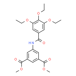 ChemSpider 2D Image | Dimethyl 5-[(3,4,5-triethoxybenzoyl)amino]isophthalate | C23H27NO8
