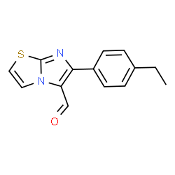 ChemSpider 2D Image | 6-(4-Ethylphenyl)imidazo[2,1-b][1,3]thiazole-5-carbaldehyde | C14H12N2OS