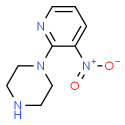 ChemSpider 2D Image | 1-(3-Nitorpyridin-2-yl)piperazine | C9H12N4O2
