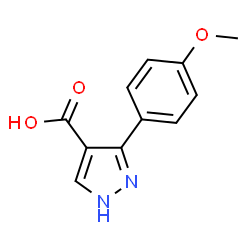 ChemSpider 2D Image | 3-(4-Methoxyphenyl)-pyrazole-4-carboxylic acid | C11H10N2O3
