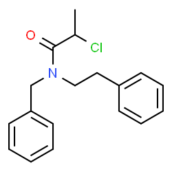 ChemSpider 2D Image | N-Benzyl-2-chloro-N-(2-phenylethyl)propanamide | C18H20ClNO