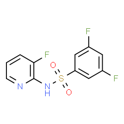 ChemSpider 2D Image | 3,5-Difluoro-N-(3-fluoro-2-pyridinyl)benzenesulfonamide | C11H7F3N2O2S
