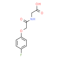 ChemSpider 2D Image | N-[(4-Fluorophenoxy)acetyl]glycine | C10H10FNO4