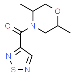 ChemSpider 2D Image | (2,5-Dimethyl-4-morpholinyl)(1,2,5-thiadiazol-3-yl)methanone | C9H13N3O2S
