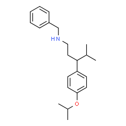 ChemSpider 2D Image | N-Benzyl-3-(4-isopropoxyphenyl)-4-methyl-1-pentanamine | C22H31NO