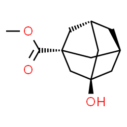 ChemSpider 2D Image | Methyl (1r,3s,5R,7S)-3-hydroxy-1-adamantanecarboxylate | C12H18O3