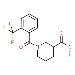 ChemSpider 2D Image | Methyl 1-[2-(trifluoromethyl)benzoyl]-3-piperidinecarboxylate | C15H16F3NO3