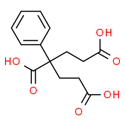 ChemSpider 2D Image | 3-Phenyl-1,3,5-pentanetricarboxylic acid | C14H16O6