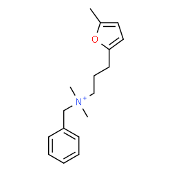 ChemSpider 2D Image | N-Benzyl-N,N-dimethyl-3-(5-methyl-2-furyl)-1-propanaminium | C17H24NO