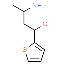 ChemSpider 2D Image | 3-Amino-1-(2-thienyl)-1-butanol | C8H13NOS