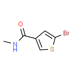 ChemSpider 2D Image | 5-Bromo-N-methyl-3-thiophenecarboxamide | C6H6BrNOS