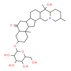 ChemSpider 2D Image | 20-Hydroxy-6-oxocevan-3-yl hexopyranoside | C33H53NO8