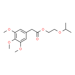 ChemSpider 2D Image | 2-Isopropoxyethyl (3,4,5-trimethoxyphenyl)acetate | C16H24O6