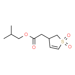 ChemSpider 2D Image | Isobutyl (1,1-dioxido-2,3-dihydro-3-thiophenyl)acetate | C10H16O4S