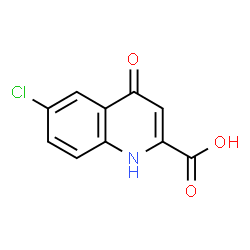 ChemSpider 2D Image | 6-chloro-4-hydroxyquinoline-2-carboxylic acid | C10H6ClNO3