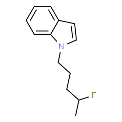 ChemSpider 2D Image | 4-Fluoropentylindole | C13H16FN