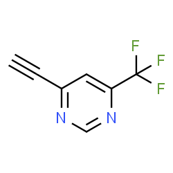 ChemSpider 2D Image | 4-Ethynyl-6-(trifluoromethyl)pyrimidine | C7H3F3N2