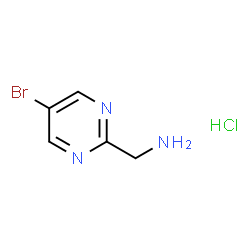 ChemSpider 2D Image | (5-Bromopyrimidin-2-yl)methanamine hydrochloride | C5H7BrClN3