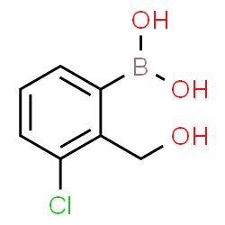 ChemSpider 2D Image | (3-Chloro-2-(hydroxymethyl)phenyl)boronic acid | C7H8BClO3