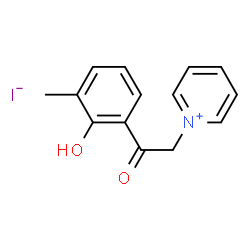 ChemSpider 2D Image | 1-[2-(2-Hydroxy-3-methylphenyl)-2-oxoethyl]pyridinium iodide | C14H14INO2