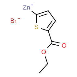 ChemSpider 2D Image | [5-(Ethoxycarbonyl)-2-thienyl]zinc(1+) bromide | C7H7BrO2SZn