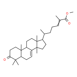ChemSpider 2D Image | Methyl 3-oxolanosta-7,24-dien-26-oate | C31H48O3