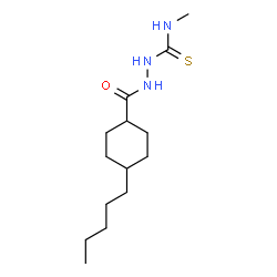 ChemSpider 2D Image | N-Methyl-2-[(4-pentylcyclohexyl)carbonyl]hydrazinecarbothioamide | C14H27N3OS