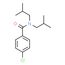ChemSpider 2D Image | 4-Chloro-N,N-diisobutylbenzamide | C15H22ClNO