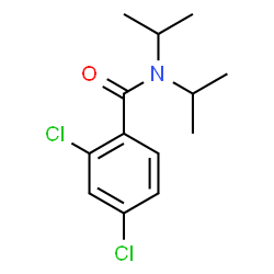 ChemSpider 2D Image | 2,4-Dichloro-N,N-diisopropylbenzamide | C13H17Cl2NO