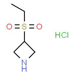ChemSpider 2D Image | 3-(Ethylsulfonyl)azetidine hydrochloride | C5H12ClNO2S