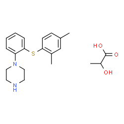 ChemSpider 2D Image | Vortioxetine DL-lactate | C21H28N2O3S