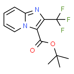 ChemSpider 2D Image | tert-Butyl 2-(trifluoromethyl)imidazo[1,2-a]pyridine-3-carboxylate | C13H13F3N2O2