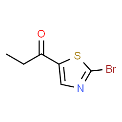 ChemSpider 2D Image | 1-(2-Bromothiazol-5-yl)propan-1-one | C6H6BrNOS