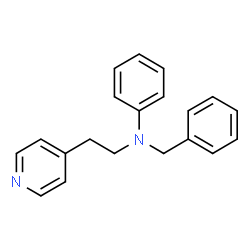 ChemSpider 2D Image | N-Benzyl-N-[2-(4-pyridinyl)ethyl]aniline | C20H20N2