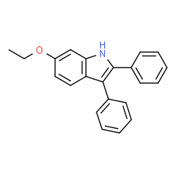 ChemSpider 2D Image | 6-Ethoxy-2,3-diphenyl-1H-indole | C22H19NO