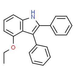 ChemSpider 2D Image | 4-Ethoxy-2,3-diphenyl-1H-indole | C22H19NO